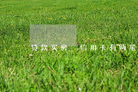 贷款买房 信用卡有两笔逾期 贷款买房 信用卡有两笔逾期